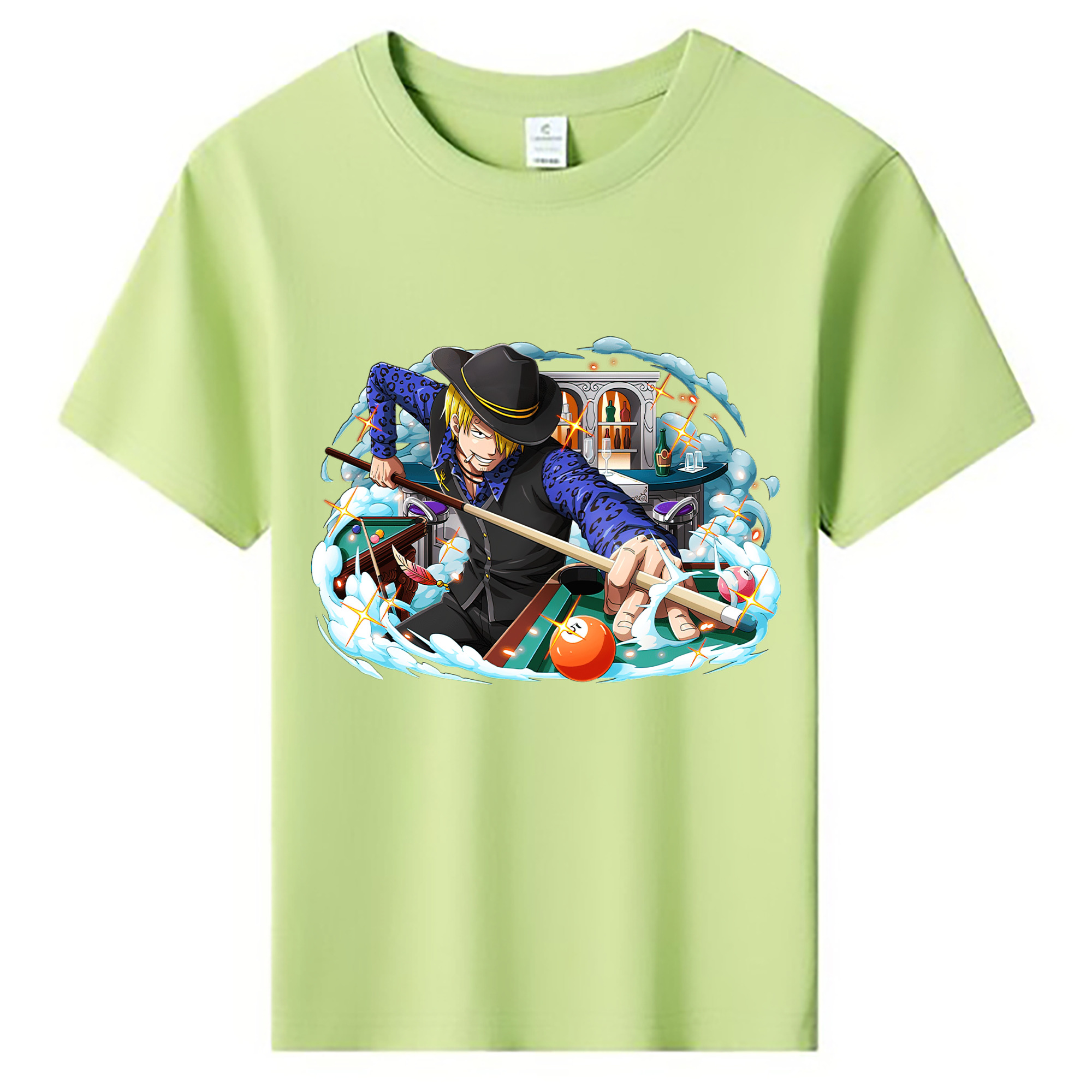 （画像用） ワンピース サンジ ONE PIECE Sanji 綿100％キッズTシャツ（フロントプリント）